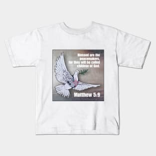 Matthew 5:9 Kids T-Shirt